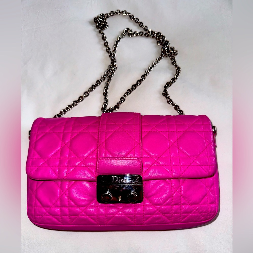 CHRISTIAN DIOR Miss Dior Promenade Chain Bag- pink